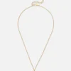 Rhinestone Initial Pendant Necklace