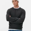 Ribbed Crew Neck Sweater