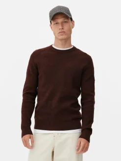Ribbed Crew Neck Sweater