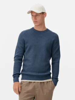 Ribbed Crew Neck Sweater