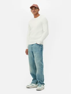 Ribbed Crew Neck Sweater