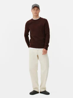 Ribbed Crew Neck Sweater