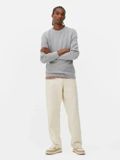 Ribbed Crew Neck Sweater
