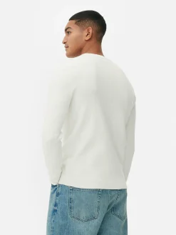Ribbed Crew Neck Sweater