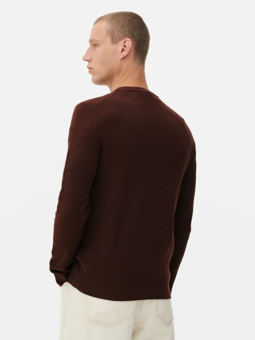 Ribbed Crew Neck Sweater