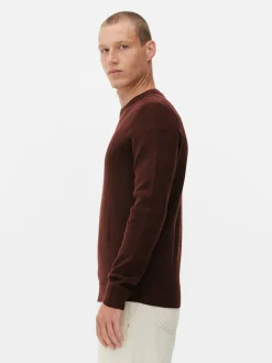 Ribbed Crew Neck Sweater