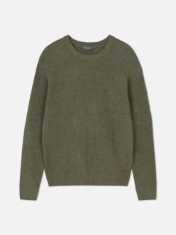 Ribbed Crew Neck Sweater