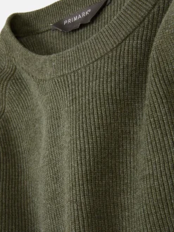 Ribbed Crew Neck Sweater