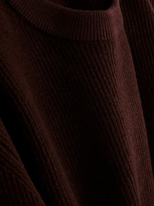 Ribbed Crew Neck Sweater