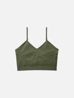 Ribbed Cropped Cami Pajama Top