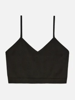 Ribbed Cropped Cami Pajama Top