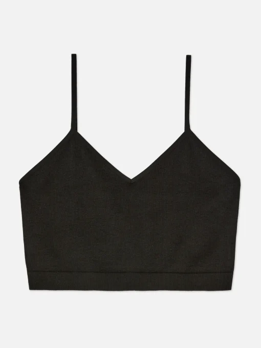 Ribbed Cropped Cami Pajama Top