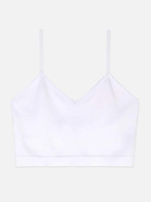 Ribbed Cropped Cami Pajama Top