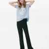 Ribbed Flared Pants