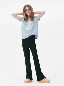 Ribbed Flared Pants