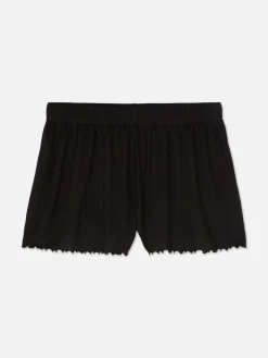 Ribbed Jersey Lounge Shorts