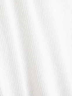Ribbed Lettuce Trim T-Shirt