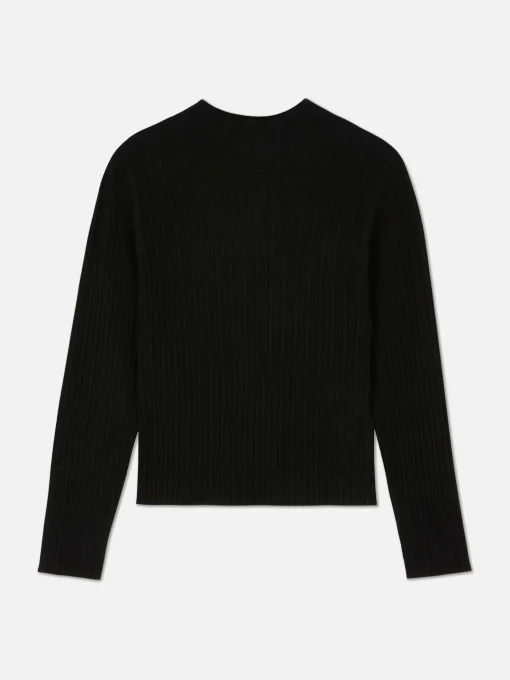 Ribbed Mock Neck Sweater