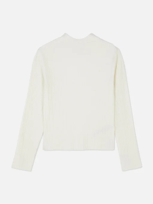 Ribbed Mock Neck Sweater