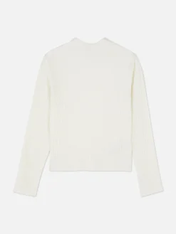 Ribbed Mock Neck Sweater