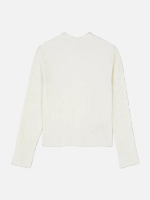 Ribbed Mock Neck Sweater