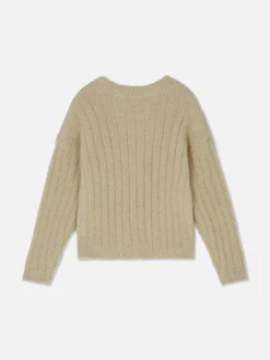 Ribbed Tinsel Sweater