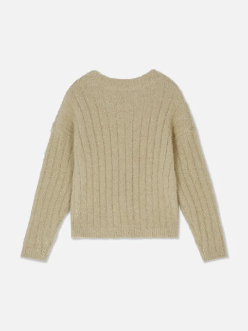 Ribbed Tinsel Sweater