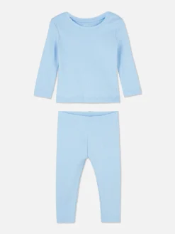 Ribbed T-Shirt And Leggings Set