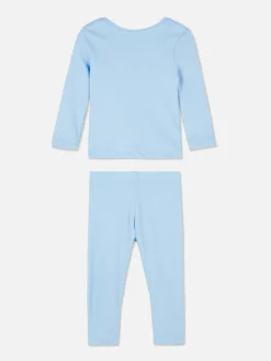 Ribbed T-Shirt And Leggings Set