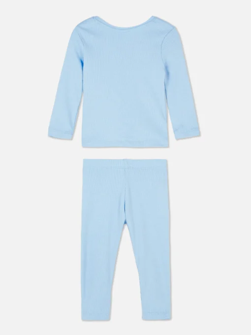 Ribbed T-Shirt And Leggings Set