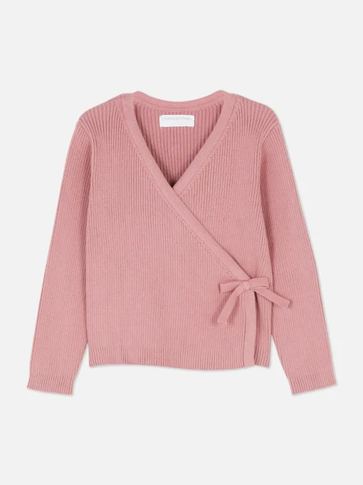 Ribbed Wrap Cardigan