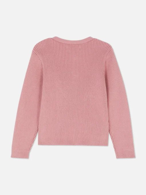Ribbed Wrap Cardigan