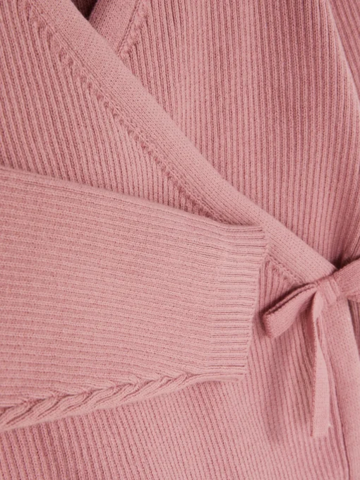 Ribbed Wrap Cardigan