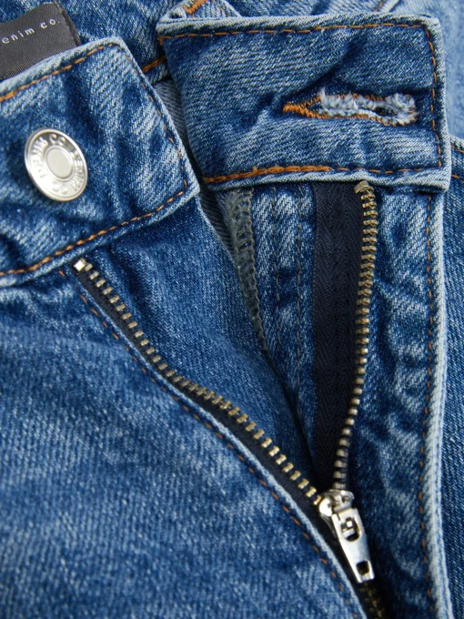 Ripped Denim Mom Jeans