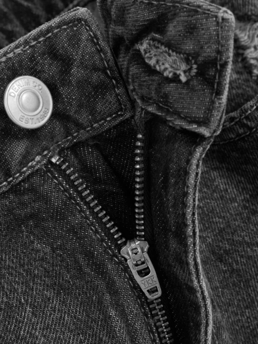 Ripped Denim Mom Jeans