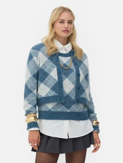 Rita Ora Argyle Sweater