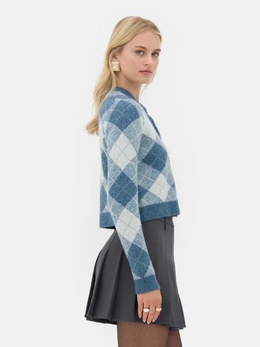 Rita Ora Argyle Sweater