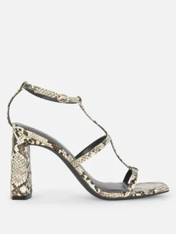 Rita Ora Block Heel T-Bar Sandals