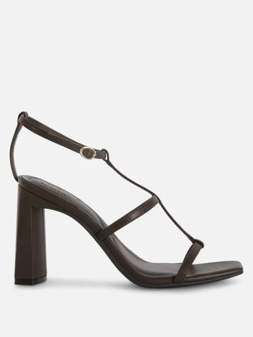 Rita Ora Block Heel T-Bar Sandals