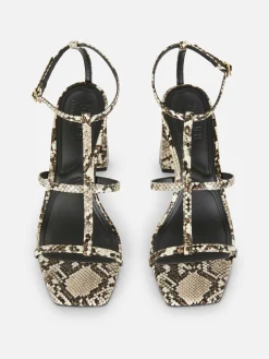 Rita Ora Block Heel T-Bar Sandals