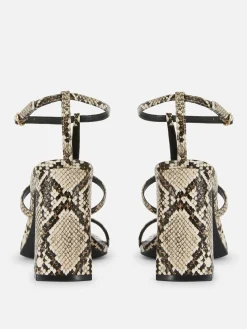 Rita Ora Block Heel T-Bar Sandals