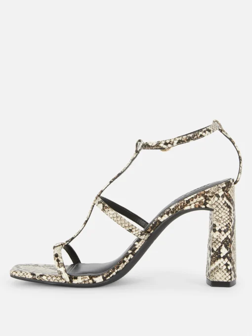 Rita Ora Block Heel T-Bar Sandals