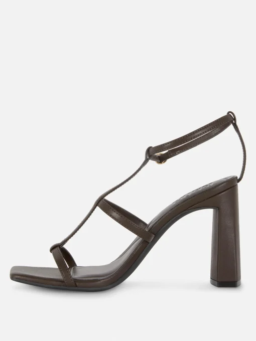 Rita Ora Block Heel T-Bar Sandals