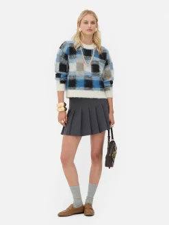 Rita Ora Brushed Check Pullover