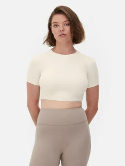 Rita Ora Buttery Soft Cropped Sports Top