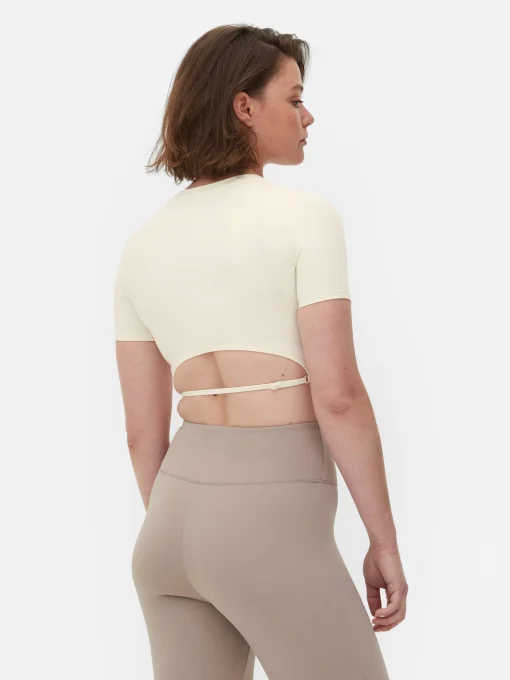 Rita Ora Buttery Soft Cropped Sports Top