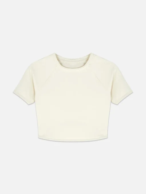 Rita Ora Buttery Soft Cropped Sports Top