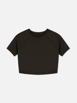 Rita Ora Buttery Soft Cropped Sports Top