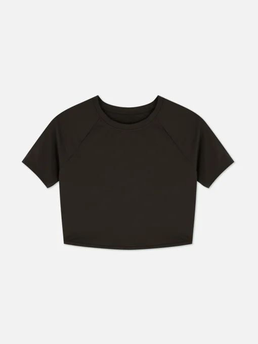 Rita Ora Buttery Soft Cropped Sports Top