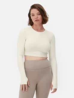 Rita Ora Buttery Soft Long Sleeve Sports Crop Top